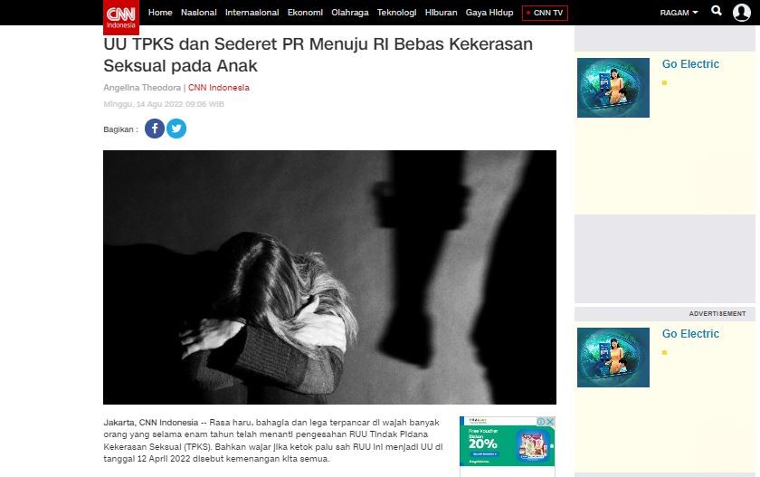 UU TPKS dan Sederet PR Menuju RI Bebas Kekerasan Seksual pada Anak 