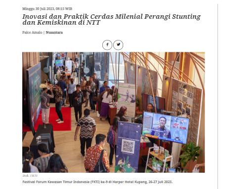 Inovasi dan Praktik Cerdas Milenial Perangi Stunting dan Kemiskinan di NTT