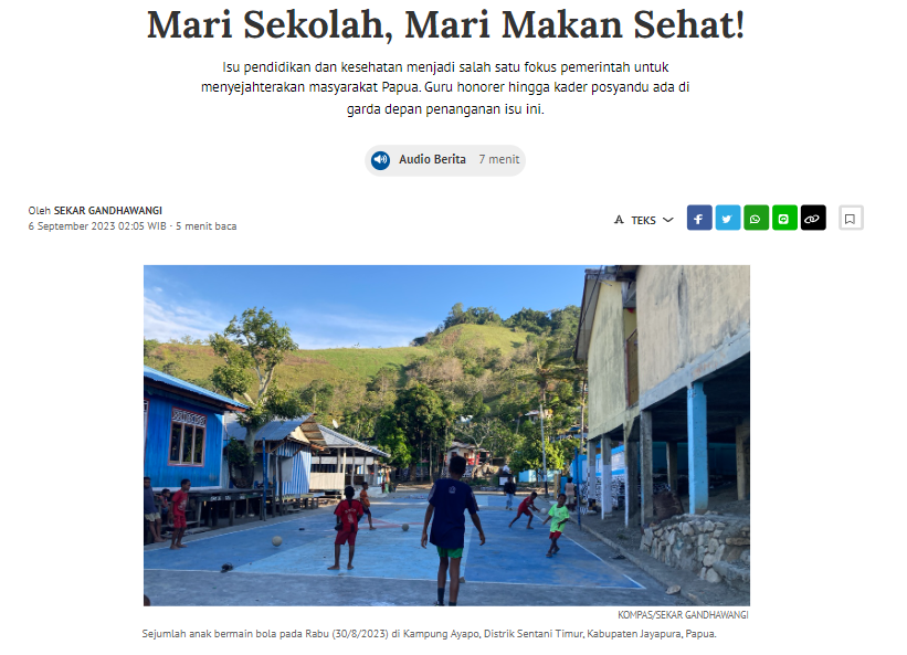 Mari Sekolah, Mari Makan Sehat!