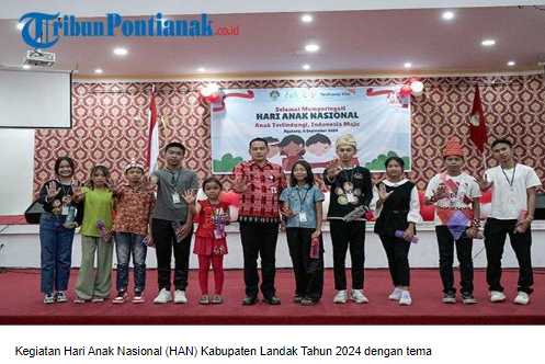 Plh Sekda Landak Buka Kegiatan Hari Anak Nasional Tahun 2024